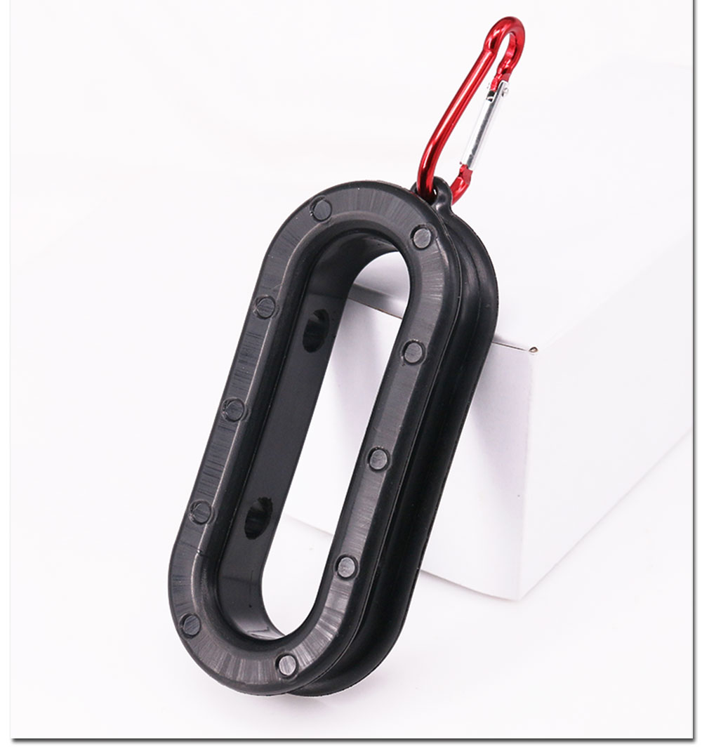 Fishing Line Dispenser - เครื่องมือม้วนสายตกปลา DEUKIO, ด้ามจับอะลูมิเนียม, อุปกรณ์มัดปมและม้วนสายสำหรับรอกตกปลา, พกพาสะดวกพร้อมหัวเข็มขัด